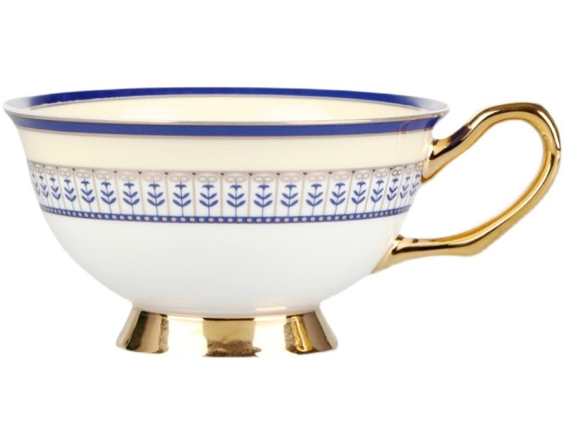Porcelain Tea Cup Saucer Set, Elegant British Ceramic Coffee Cups, Unique British Tea Cup and Saucer in Gift Box