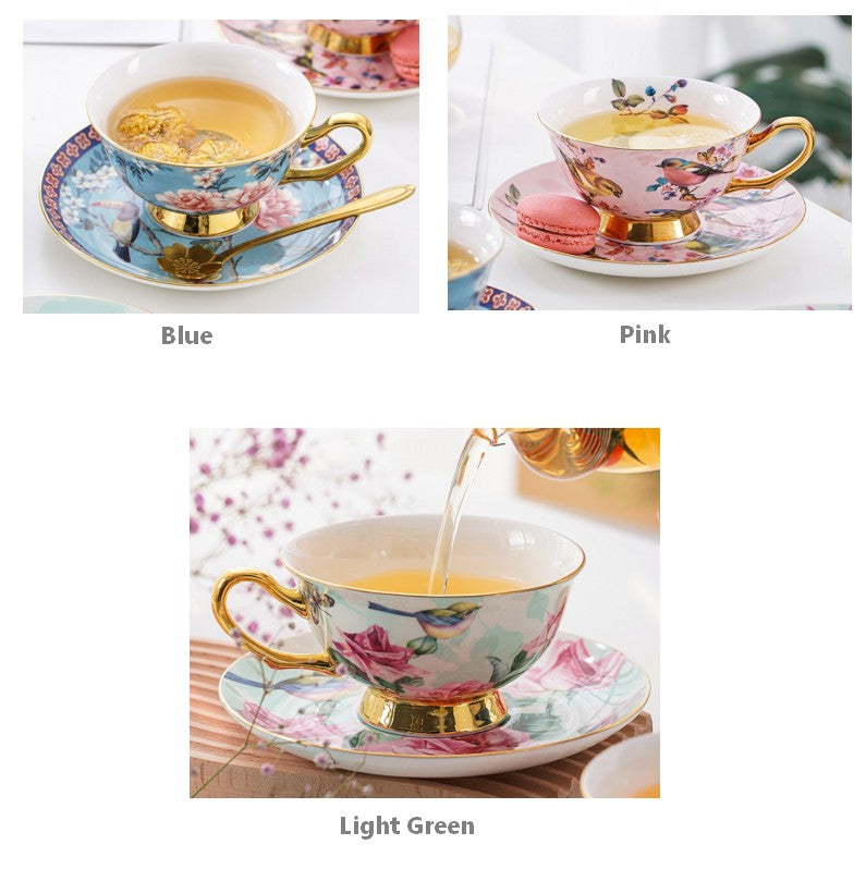 Unique Traditional Afternoon Tea Cup and Saucer in Gift Box, Royal Porcelain Tea Cup Saucer Set, Elegant Flower Pattern Ceramic Coffee Cups, Beautiful British Tea Cups