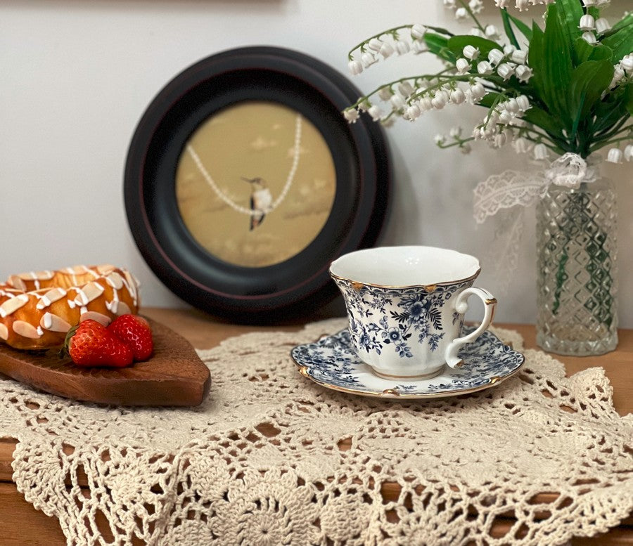 French Style China Porcelain Tea Cup Saucer Set, Unique Tea Cup and Saucers, Royal Ceramic Cups, Elegant Ceramic Coffee Cups