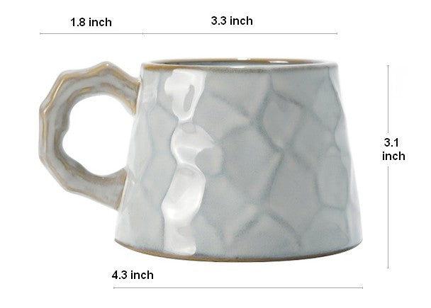 Duża filiżanka do kawy z ceramiki, ceramiczny kubek do kawy, kubki do kawy o dużej pojemności, duża filiżanka do herbaty, ręcznie robiony kubek do kawy