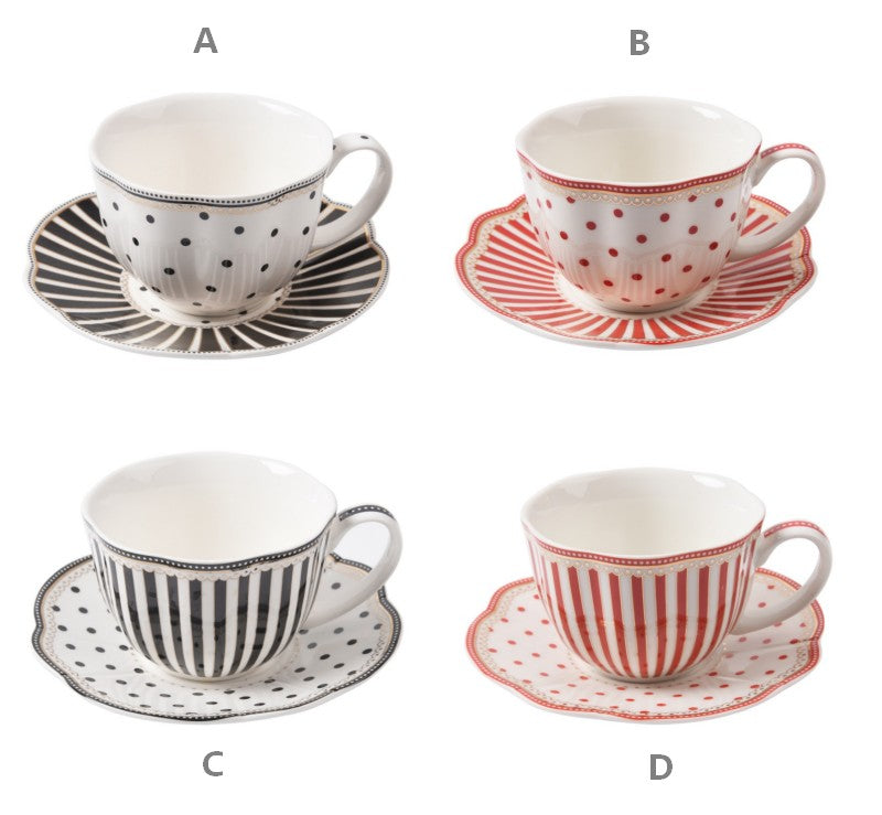 Elegant Modern Ceramic Coffee Cups, Creative Porcelain Tea Cup Saucer Set, Unique Porcelain Cup and Saucer, Afternoon British Tea Cups