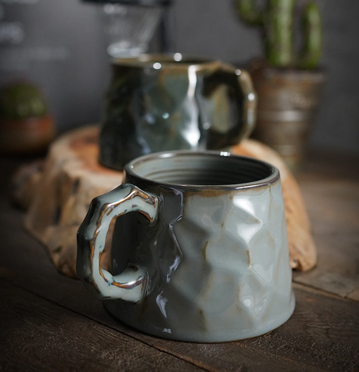 Duża ceramiczna filiżanka do kawy, kubek do kawy, kubki do kawy o dużej pojemności, duża filiżanka do herbaty, ręcznie robiony kubek do kawy