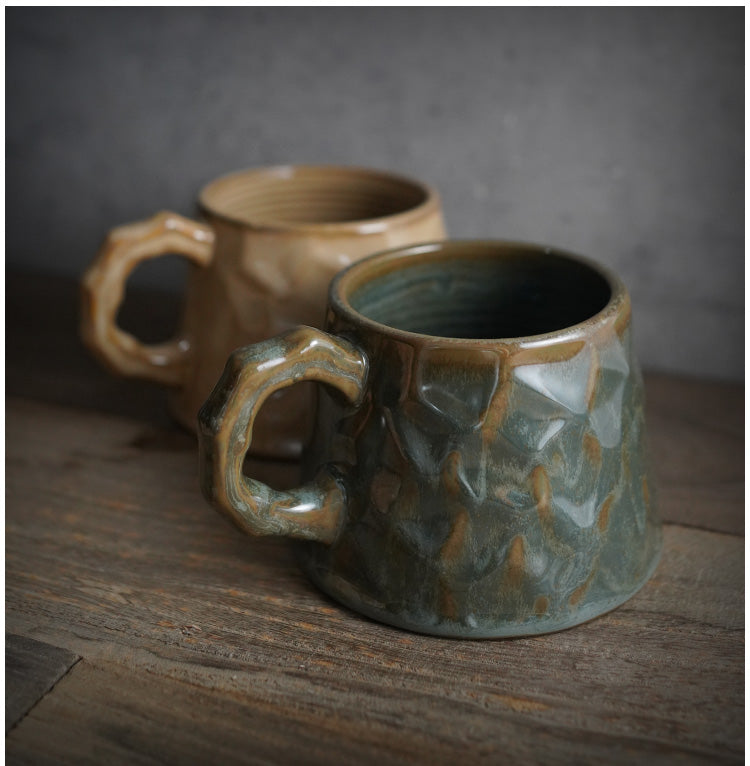 Duża filiżanka do kawy z ceramiki, ceramiczny kubek do kawy, kubki do kawy o dużej pojemności, duża filiżanka do herbaty, ręcznie robiony kubek do kawy