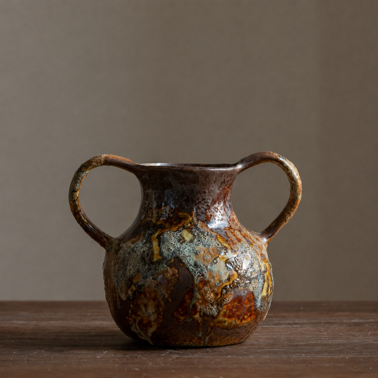 Rough ceramic wabi sabi vase style C product image