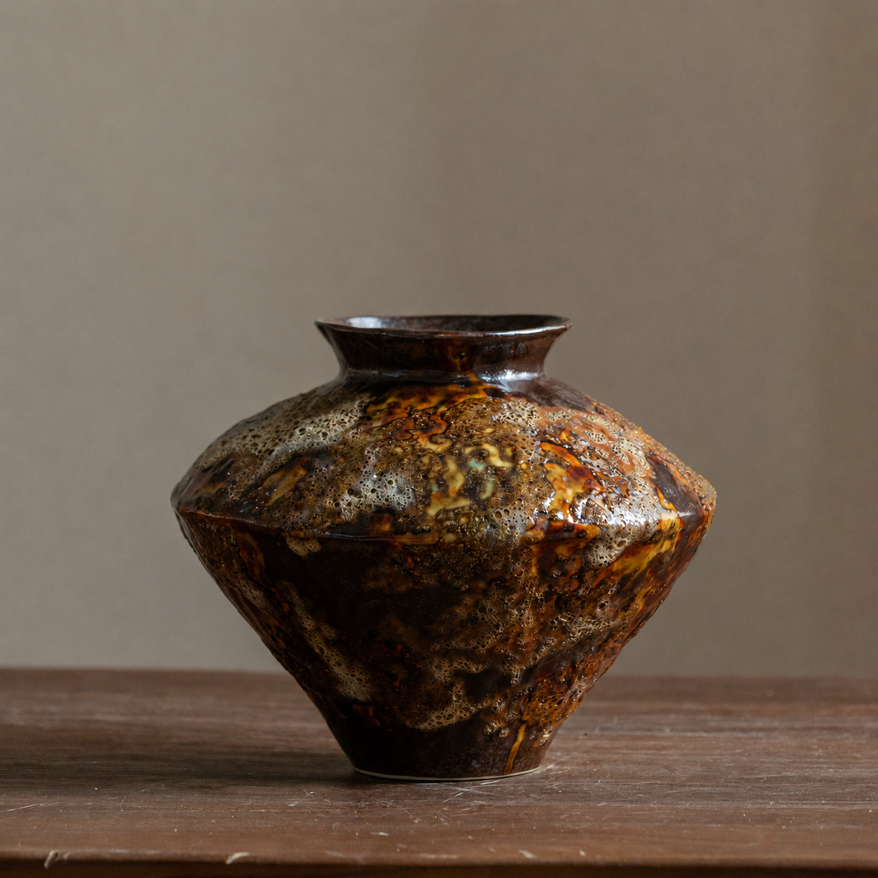 Rough ceramic wabi sabi vase style G product image
