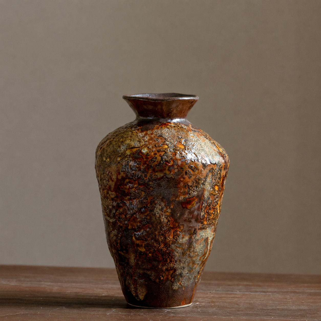 Rough ceramic wabi sabi vase style F product image