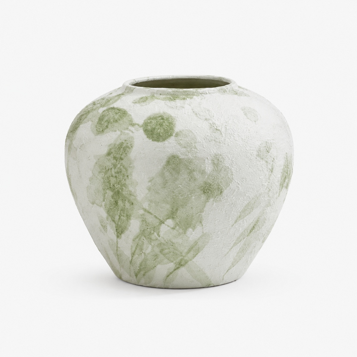 Green Ink Ceramic Vase - Botanical Glaze Flower Vase D74 Soft Ink product image