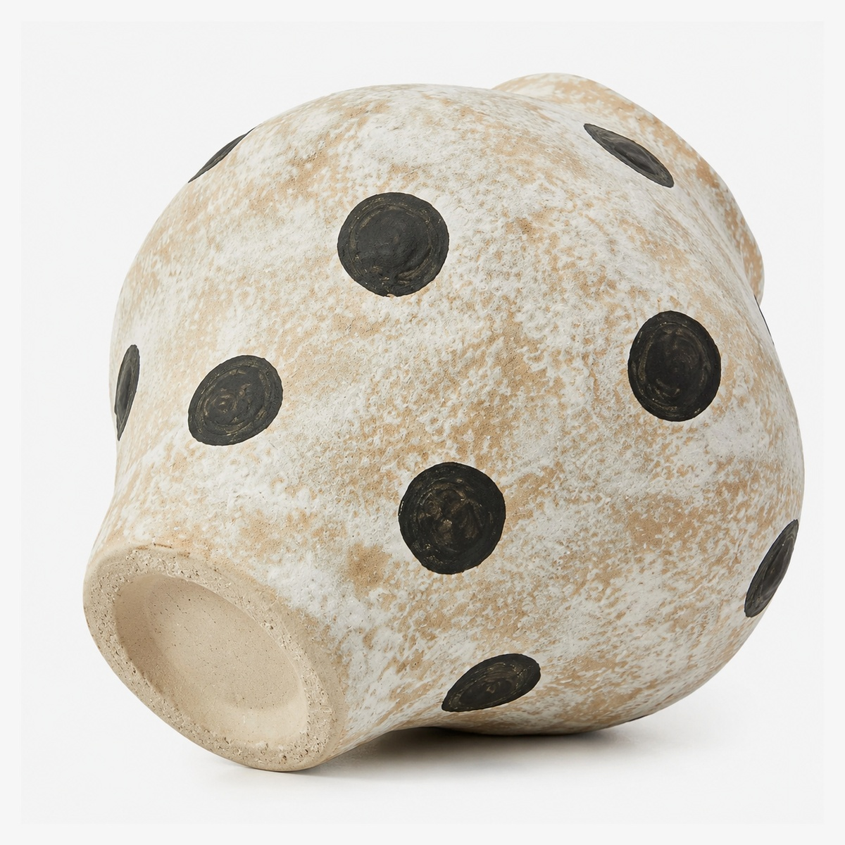 Hand-Painted Polka Dot Ceramic Vase - Large and Small Decorative Vase D76 ceramic material detail 3