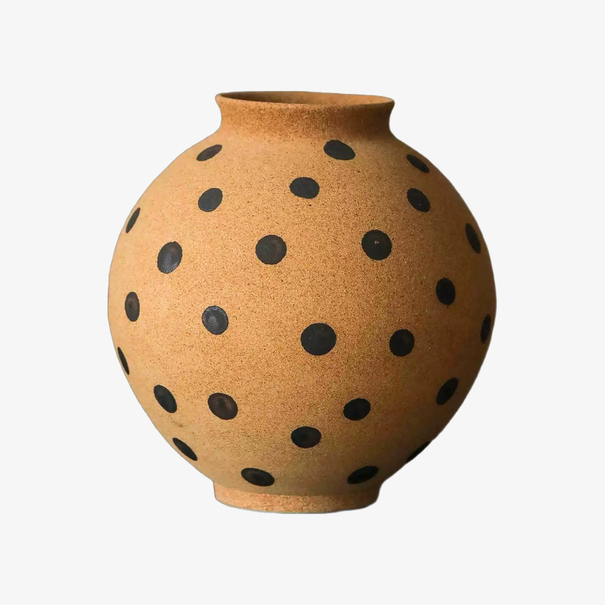Caramel Polka Dot Rustic Ceramic Vase - Five Styles D83 Model C product image